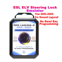 Dernier cri pour Renault Laguna 2 2001-2005 Simulator Plug And Start with Lock Sound ESL ELV Steering Lock Emulator