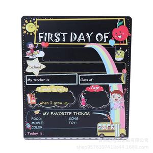 Children Wooden Blackboard 30x20 Wall Mounted Rectangle Back To School <b>Message</b> <b>Board</b> For Kids Room Decoration - Product Image 2