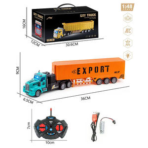 Camion Container RC 4CH Scala 1:48 <span class=keywords><strong>Giocattolo</strong></span> <span class=keywords><strong>con</strong></span> Porte Apribili Set <span class=keywords><strong>con</strong></span> Cavo USB <span class=keywords><strong>Giocattolo</strong></span> per Bambini <span class=keywords><strong>Rimorchio</strong></span> <span class=keywords><strong>Trattore</strong></span> <span class=keywords><strong>con</strong></span> Carico - Product Image 6