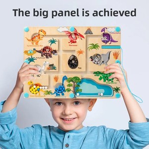 The New Fashion Customizable OEM/ODM Wooden Learning Maze Board Children Shape Recognition Montessori Educational Toys for Kids - Product Image 3