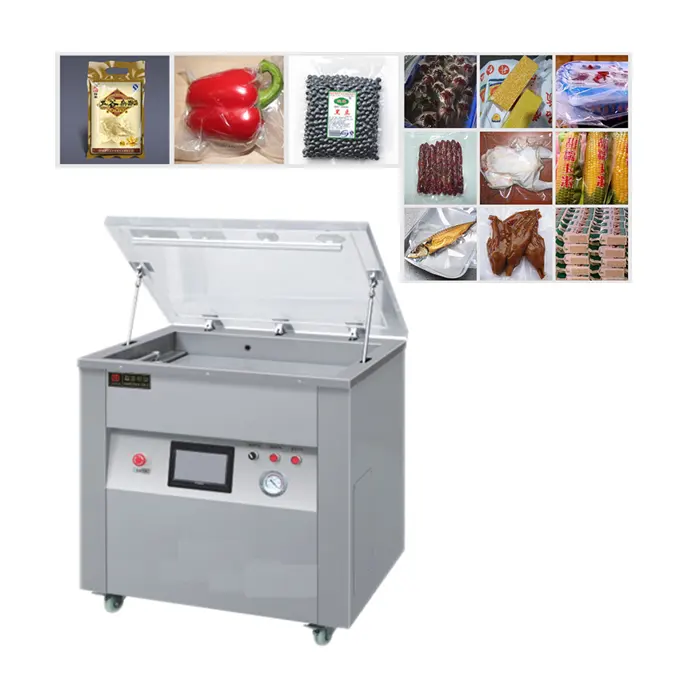 ماكينة التعبئة الصناعية DZ-400 آلة تلقائية للتغليف بالفراغ ماكينة تجارية لإغلاق الطعام الجاف والرطب بالفراغ