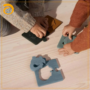 חדש מונטסורי מכירה לוהטת מודיעין צעצוע סיליקון <span class=keywords><strong>Diy</strong></span> הזזה בלוקים פאזל עבור תינוק פעוטות קיד בני בנות - Product Image 3