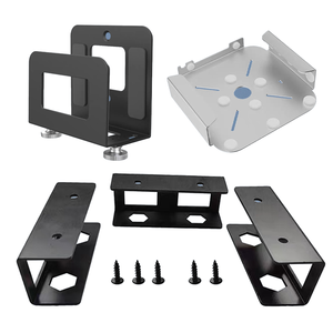Ordenador portátil negro debajo de la Mesa soporte de estante almacenamiento Invisible soporte de Metal - Product Image 1