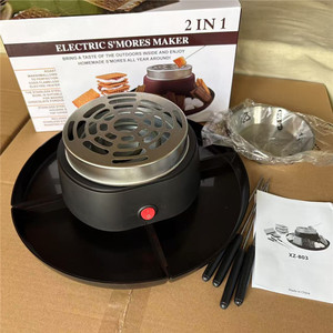 Ensemble de fondue électrique 2 en 1 Yongli, <span class=keywords><strong>kit</strong></span> de table <span class=keywords><strong>pour</strong></span> intérieur avec plateaux amovibles et 4 brochettes, pot à chocolat fondu - Product Image 3