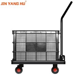 JIN YANG HU troli tangan dengan roda untuk bahan makanan tugas berat kereta datar gerobak 660 lbs kapasitas bergerak <span class=keywords><strong>Dolly</strong></span> truk - Product Image 4