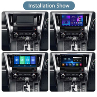 Sistema de Navegación para Automóvil de 8 Núcleos y 4+64 GB para Toyota Alphard 2015-2021, Compatible con WIFI, GPS, BT, Car-play, 4G, SWC