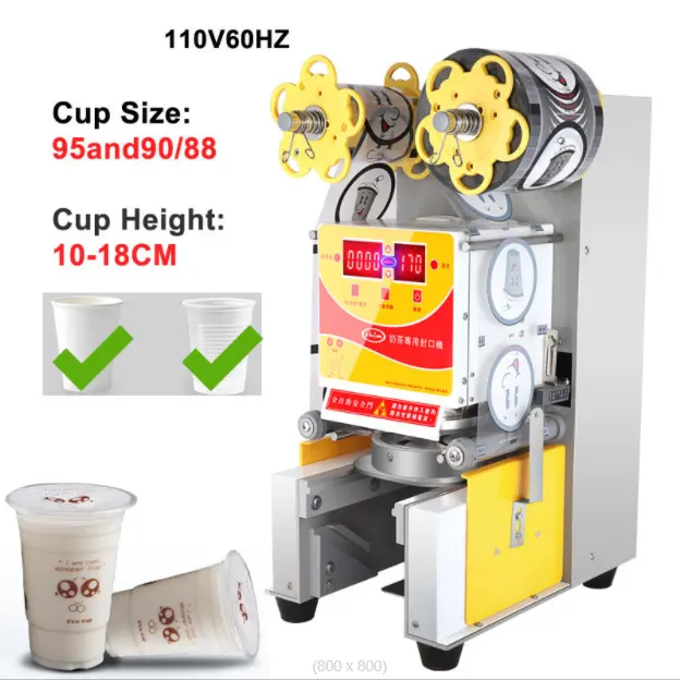 Sealing Machine High Speed Cup Sealer For Plastic Paper Cup