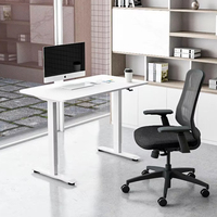 Bureau d'ordinateur portable roulant OMNI moderne en acier et bois pour bureau ou table de chevet avec roulettes et design pliable peu encombrant