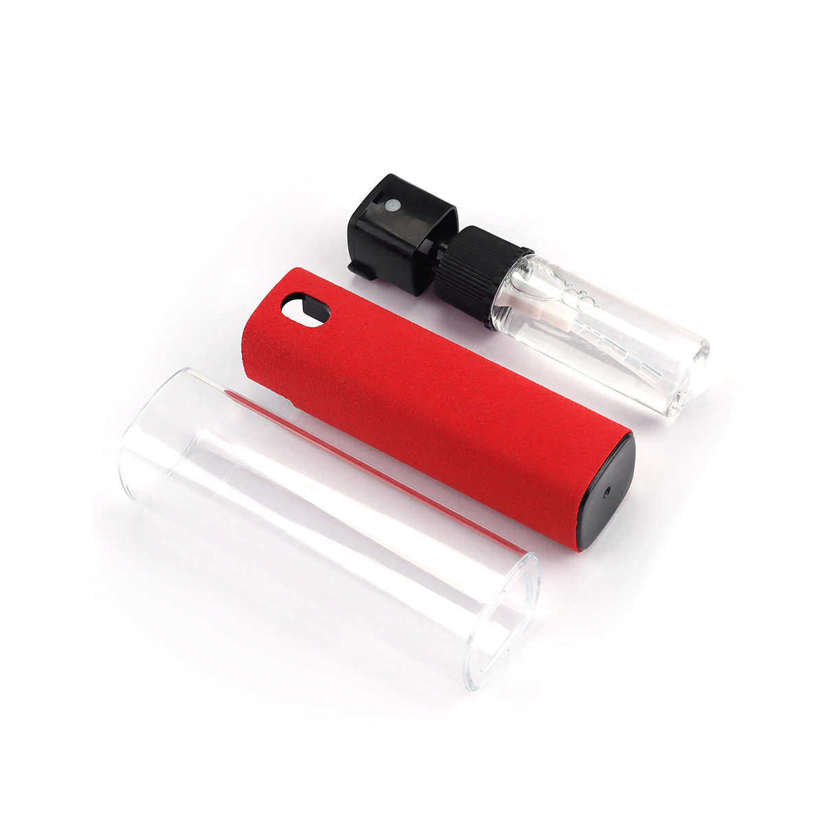 Funda para PC ovalada roja de cuero ultra suave, fácil de limpiar con un rociado.