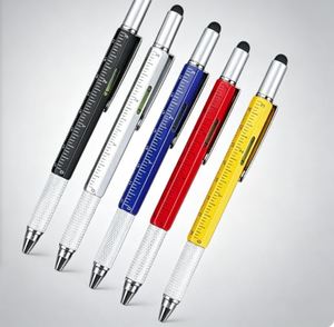 Factory Wholesale Promotional Multifunction Tool Stylus <b>Pen</b> Metal Touch Multi Function Tech Tool Ballpoint <b>Pen</b> with Ruler - Product Image 5