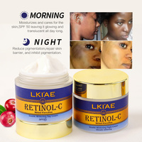 Crème de Jour Double Éclat Luxe 2 en 1 avec SPF50 et Crème de Nuit Hydratante au Rétinol, Collagène et Bave d'Escargot pour le Visage