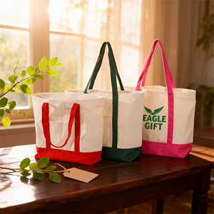 Sacs de courses en coton écologiques promotionnels, durables, grande capacité, réutilisables, recyclables, avec poignées longues - Product Image 4