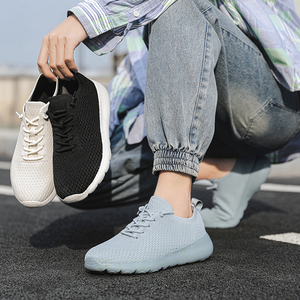 Zapatillas de Deporte con Cordones y Plataforma para Caminar, para Hombre y Mujer, con Parte Superior de Malla Acolchada, Estilo Moderno - Product Image 4