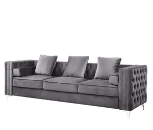 Guangdong поставщик на заказ удобный диван для квартиры гостиная стеганый L-образный секционный диваны набор