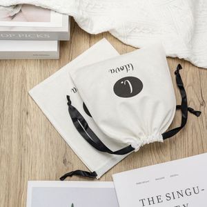 Custom Cotton Jewelry Gift <b>Pouch</b> <b>Drawstring</b> Watch <b>Pouch</b> Soft <b>Pouch</b> Packaging Cotton Bags - Product Image 4
