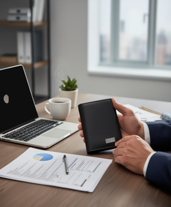 Kenneth Cole Reaction Portefeuille à trois volets en cuir Nappa pour homme, capacité supplémentaire, usage quotidien - Product Image 2