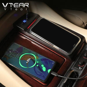 Vtear-cargador inalámbrico QI para <span class=keywords><strong>coche</strong></span>, accesorios para <span class=keywords><strong>Toyota</strong></span> Alphard, modificación Interior, placa de carga rápida de teléfono de 15W, 2018, 2019, 2020 - Product Image 4