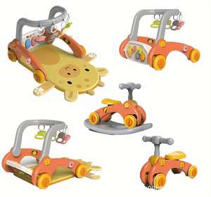 Juguete de Actividades 5 en 1 para Bebés, Tapete de Juego con Caballito Mecedor de Dibujos Animados, Piano de Pedales, <span class=keywords><strong>Gimnasio</strong></span> Multifuncional, Juguetes Musicales de Aprendizaje para Niños - Product Image 1