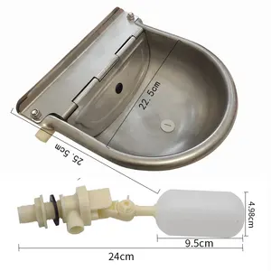 Wholesale Price New Farm Automatic 304 Stainless Steel Cattle Drinking Bowl With Drainage Valve Cattle Equipment