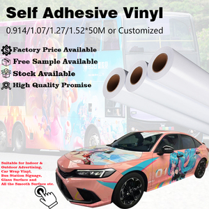 Eco Solvent <strong>Printable</strong> White Glossy <strong>Vinyl</strong> Flooring PVC Self <strong>Adhesive</strong> <strong>Roll</strong> for Digital Printing - Product Image 5