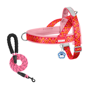 Arnés de Pecho para Mascotas de Nailon Reflectante con Estampado Bohemio Personalizado y Hebilla Resistente para Perros de Todos los Tamaños, Anti-Escape - Product Image 2