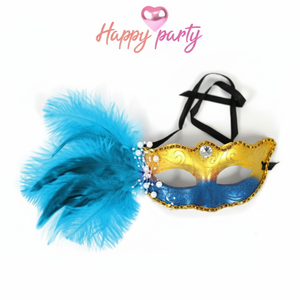 Blu felice festa tumuli veneziana X comprare 2-maschere di qualità Premium per le occasioni Festive - Product Image 1