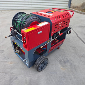 <span class=keywords><strong>Pompe</strong></span> triplex haute pression diesel 27 CV, machine de nettoyage des égouts sans résidus, déboucheur de canalisations 60 L/min - Product Image 1