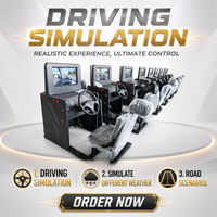 Simulateur de conduite automobile électrique à vente directe, machine d'entraînement pour auto-école, pratique de la conduite 12+
