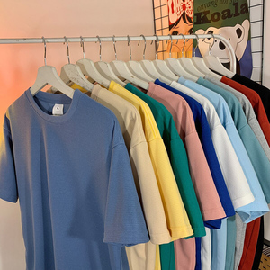 Men's Wholesales High Quality Promotion Gift Plain 60 Cotton 40 Polyester Blank T-Shirts Round Neck Custom T Shirt