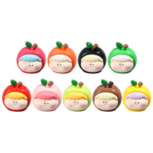 Lanshuo Apple Resin Figurines Christmas Decor Handmade Craft Gift Set - Product Image 5