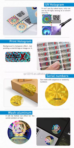 Printer <span class=keywords><strong>Label</strong></span> Stiker Kode QR Hologram Anti-Pemalsuan dengan Lapisan Gosok Premium untuk Kemasan - Product Image 6