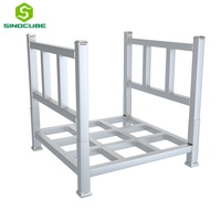 Étagères de stockage portables en acier galvanisé Sinocube, robustes, empilables sur 5 niveaux, détachables, pour entrepôt et logistique
