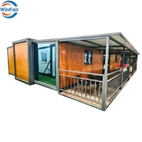 Maison conteneur préfabriquée portable WinFair avec cuisine et salle de bain 40 pieds pour unité d'habitation secondaire / zone de réception
