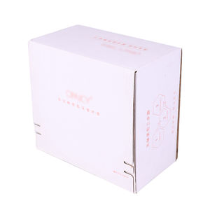 定制Logo印花生态邮筒瓦楞纸箱高端便携防水定制彩色护肤美容包装 - Product Image 4