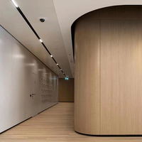 Cloison modulaire insonorisée moderne sur mesure de 108 mm avec panneaux en verre, isolation acoustique de 45 dB pour utilisation en salle de sport
