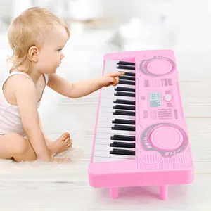 Piano electrónico de 37 teclas para niños, instrumento musical de simulación multifunción, juguete