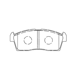 Plaquettes de frein sans poussière SDCX D1225-8344 / GDB7128 D9027 pour Mazda CAROL FLAIR SCRUM / <span class=keywords><strong>SUZUKI</strong></span> ALTO CARRY KEI <span class=keywords><strong>WAGON</strong></span> <span class=keywords><strong>R</strong></span> - Product Image 1