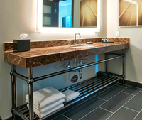 Pieds de table en acier inoxydable poli, finition miroir chromé brillant, socle de meuble pour bars, pubs, restaurants, salons, casinos