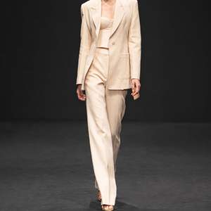 Nueva moda MIRRI SAND JACQUARD Pantalones rectos Pantalones de mujer conjunto de lujo verano primavera - Product Image 1