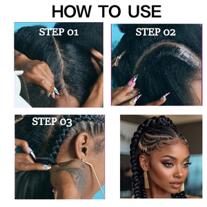8.8oz Luxfume Professional Braiding Gel for Ultimate <strong>Hold</strong> for Braids and Twists Prevents Frizz and Controls Edges