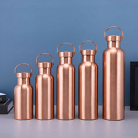 Tasse de bureau isotherme personnalisée en cuivre plaqué 350 ml/500 ml, cadeau d'entreprise pour événement, en acier inoxydable sans BPA