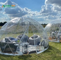 Tente transparente en forme de dôme, tente igloo de fête en plein air pour glamping