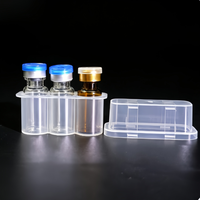 Lot de 3 flacons de 3 ml pour poudre lyophilisée, étui de voyage personnalisé, étui pour flacon de poudre lyophilisée, OEM, PP de haute qualité pour le stockage en chaîne du froid et l'emballage de détail