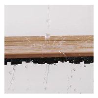 La tuile de terrasse en bois réglable prend en charge le piédestal de plancher en plastique de bois extérieur imperméable avec le système augmenté de poutrelle