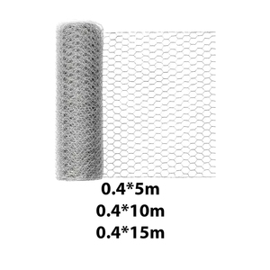 Grillage de jardin durable en rouleau, en fil métallique argenté, pour clôture de poulailler, parterres de fleurs et animaux domestiques - Product Image 5