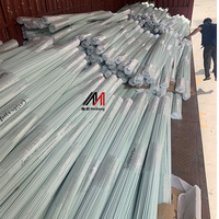 OEM Klantspecifieke 6mm Pultruded Glasvezel Massieve Staaf FRP Plantensteunen met Geslepen Uiteinden UV-bestendig Kasbogen