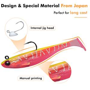 Señuelos de pesca de plástico blando artificiales 3.55ins al por mayor, cebos de pesca blandos para lubina trucha Crappie lucioperca - Product Image 5