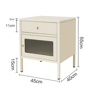 <span class=keywords><strong>Table</strong></span> <span class=keywords><strong>de</strong></span> <span class=keywords><strong>chevet</strong></span> minimaliste <span class=keywords><strong>de</strong></span> style nordique moderne avec 1 tiroir pour chambre à coucher, mobilier d'hôtel - Product Image 5