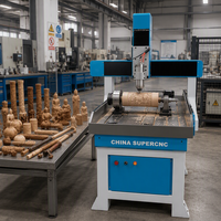 Machine de gravure et de découpe CNC Supercnc 2.2kw pour aluminium, fer, bois, PVC, routeur CNC 6090, machine de routeur CNC pour métal
