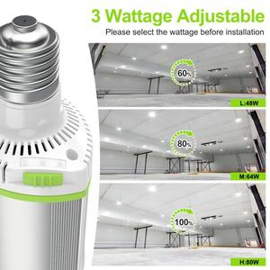 Bombilla LED de Maíz de 120W para Montaje Horizontal, Lámpara LED de Reemplazo para Caja de Luz E39, Reemplazo de 250W-500W MH HPS HID, Certificación DLC ETL - Product Image 3